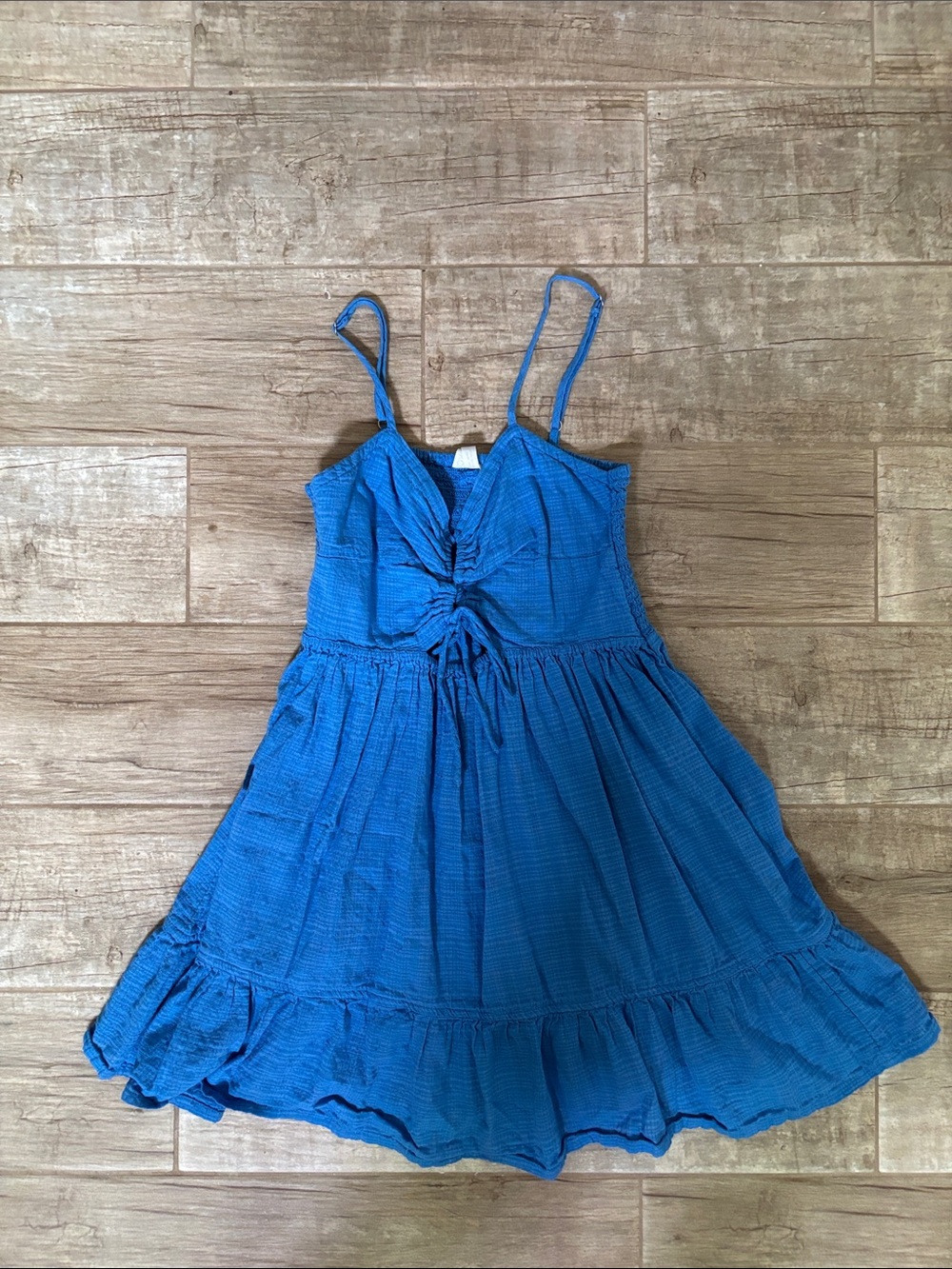 Roxy Blue Spaghetti-Strap Summer Dress